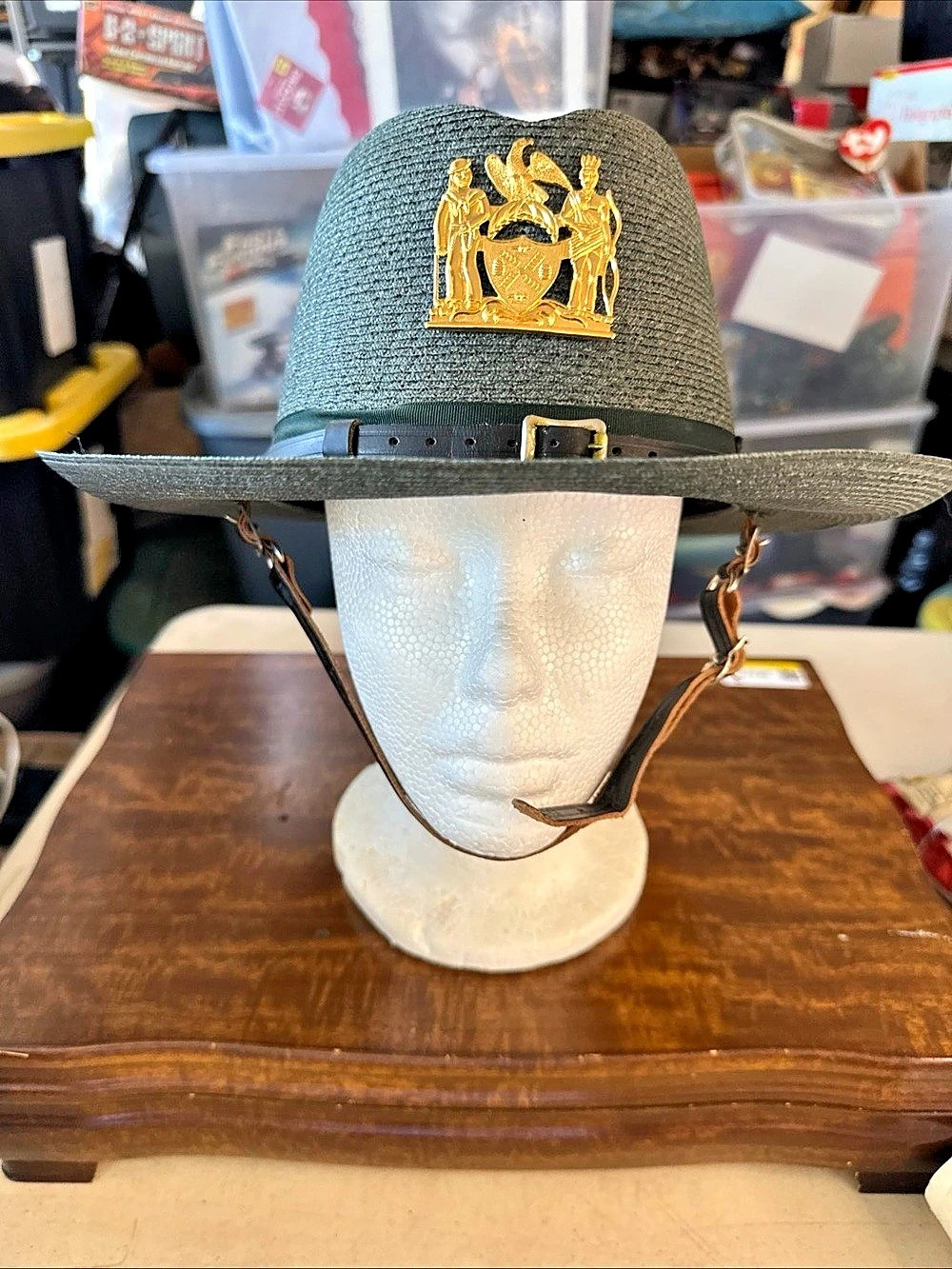 The Lawman Green Military-Style Hat